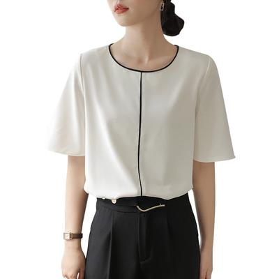 Blouses for Short Sleeve Crew Neck Loose Cut and Summer Short Sleeve Large Everyday [MEME XTRA] Women, Tops, Shirts, Pullovers, Fit, Sewn, Clothes,