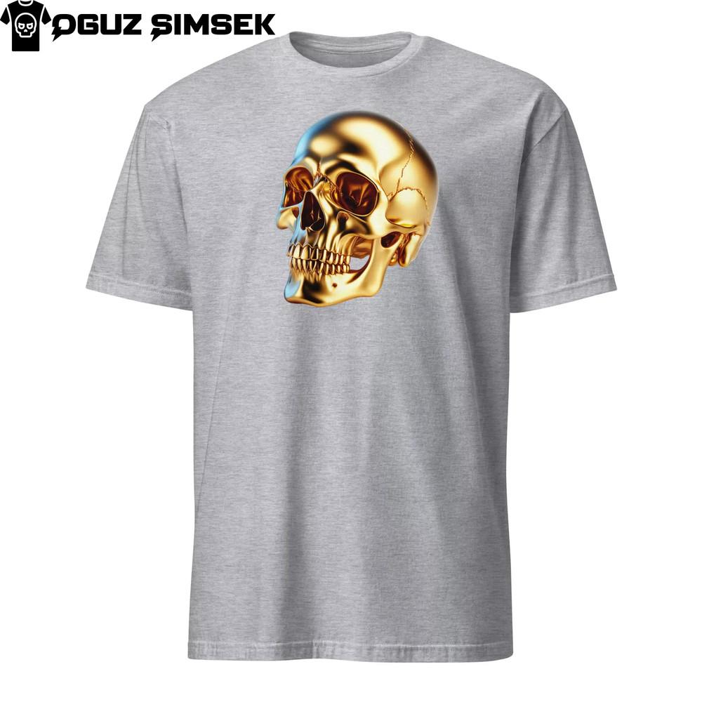 

Unique Unisex T-Shirt: Golden Skull of King Midas - Greek Mythology Inspired Tee 4XL