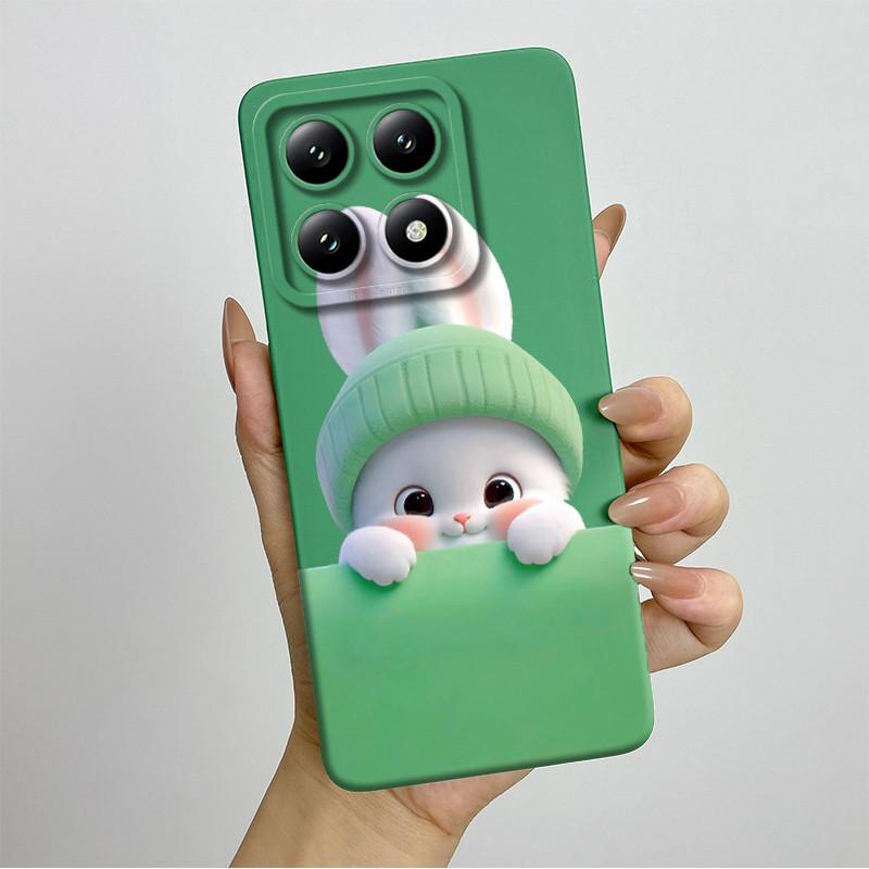 For Xiaomi 14T Pro Phone Case 14Tpro Soft Silicone TPU Sweet Painted Casing Cartoon Printed Shockproof Protective Back Cover