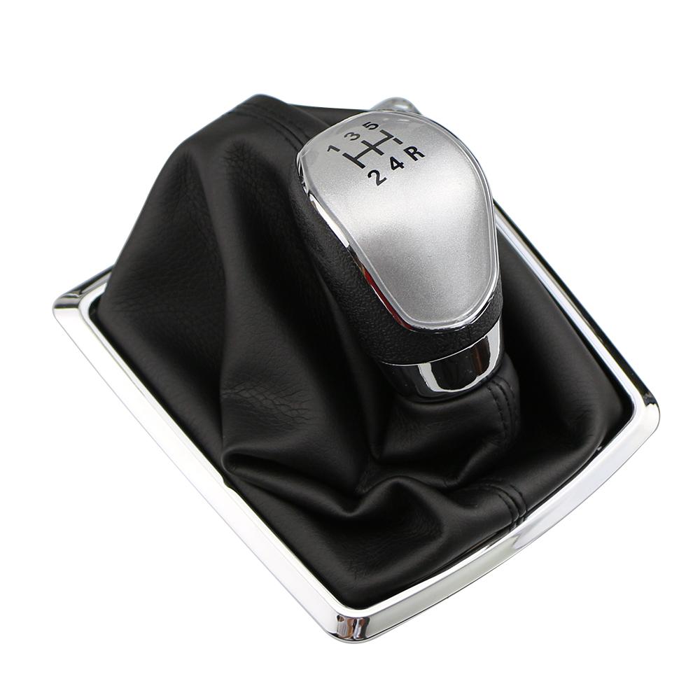 5/6 Gang Auto Schaltknauf Hebel Schaltkragen Gaitor Boot für Ford Fiesta 2009 2010 2011 2012 2013 Innenraum