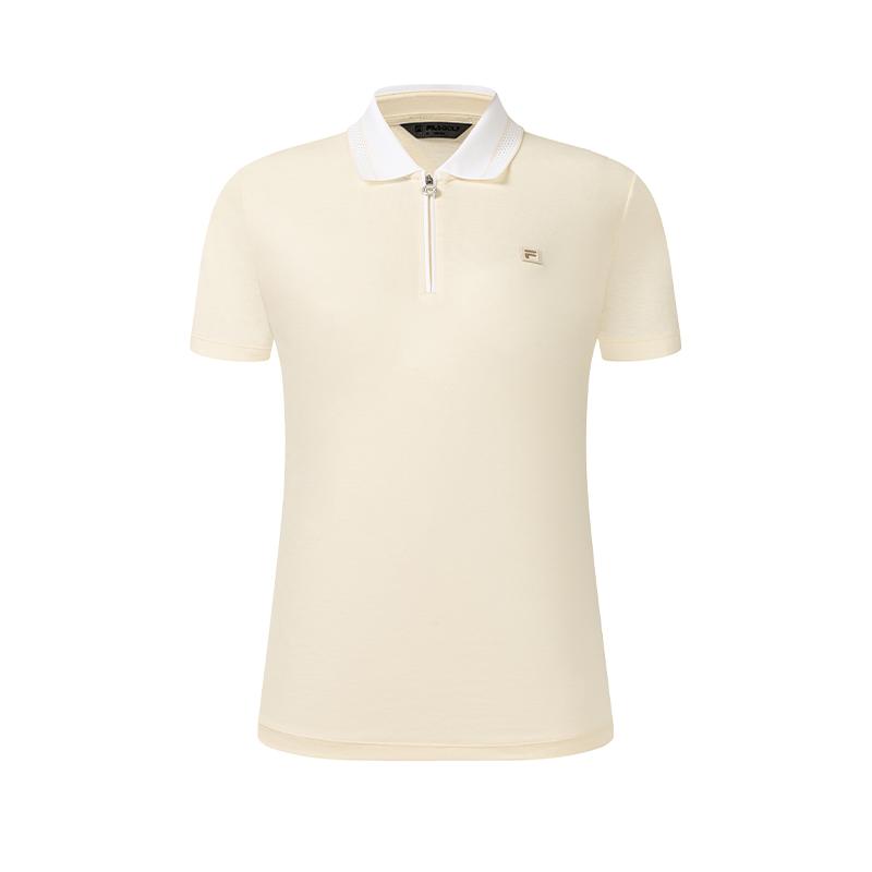 FILA Golf Series Simple Solid Color Comfortable Polo Shirt Women tops A11W635121FLK L