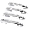 For Toyota Sienna 2021-2025 Glossy Chrome Side Smart Door Handle Cover Trim 4pcs
