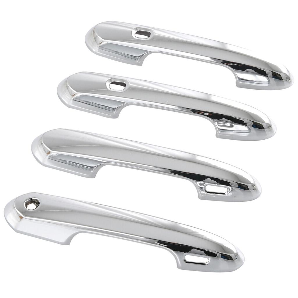 For Toyota Sienna 2021-2025 Glossy Chrome Side Smart Door Handle Cover Trim 4pcs