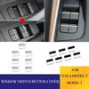 7pcs Car Window Switch Button Cover for Tesla Model Y/3/3+ Highland 2026-2026 Window Lift Button Patch Trim Car Accessories