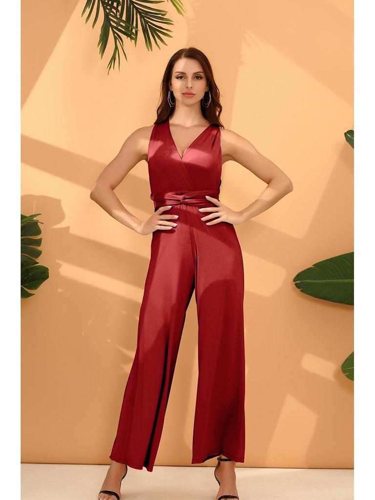 Women's Multi-Way Strap Crossover Bandage Jumpsuit - Sexy & Stylish OL Fashion