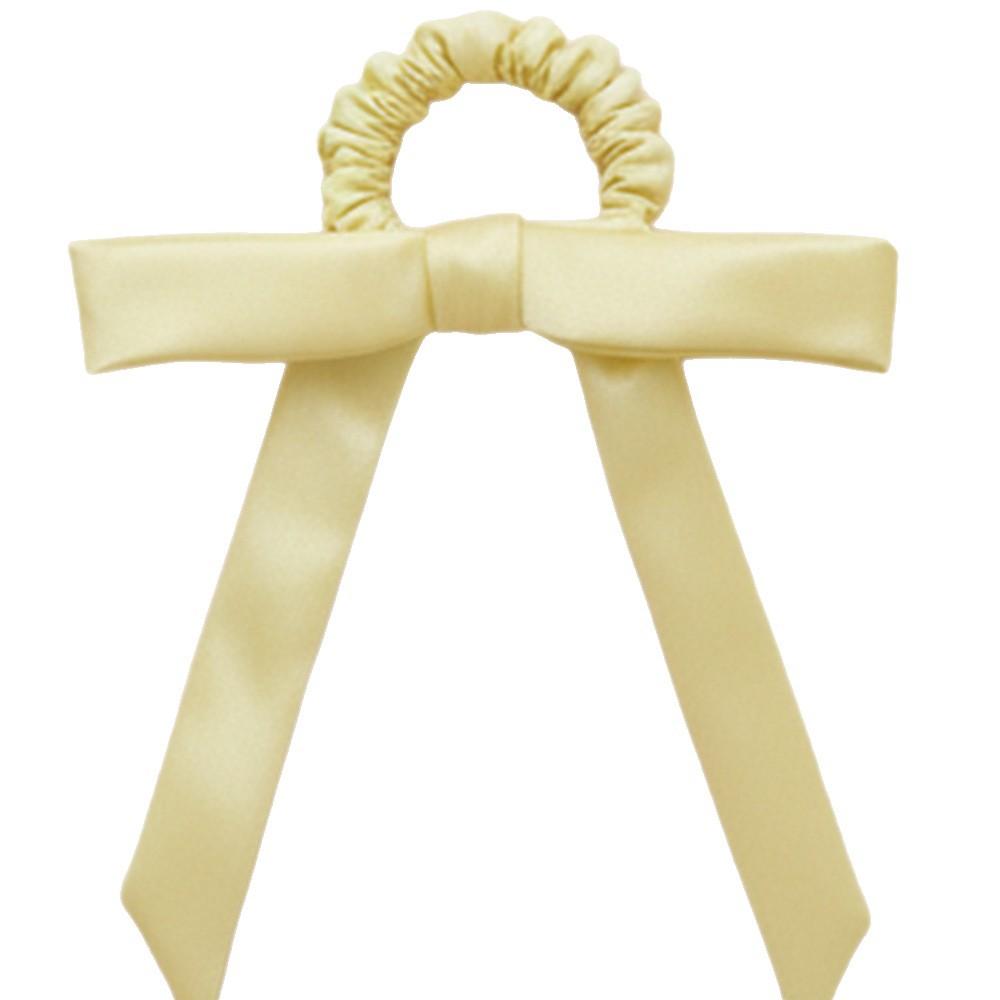 Korean Fashion Bow Hair Ties Effortlessly Chic Slim Ribbon Ponytail Holder Elegant Hair Elastic Cute Daily Hair Accessories Gift