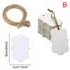 100pcs 5*3cm Packaging Label Brown Kraft /black/white Paper Tags DIY Scallop Label Wedding Gift Decorating Tag