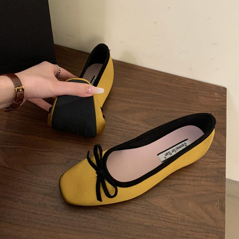 Fashion Bailamos New Brand Women Flats Round Toe Shallow Slip On Ladies Casual Ballet Shoes Soft Leather Eelgant Dress Shoes Mujer