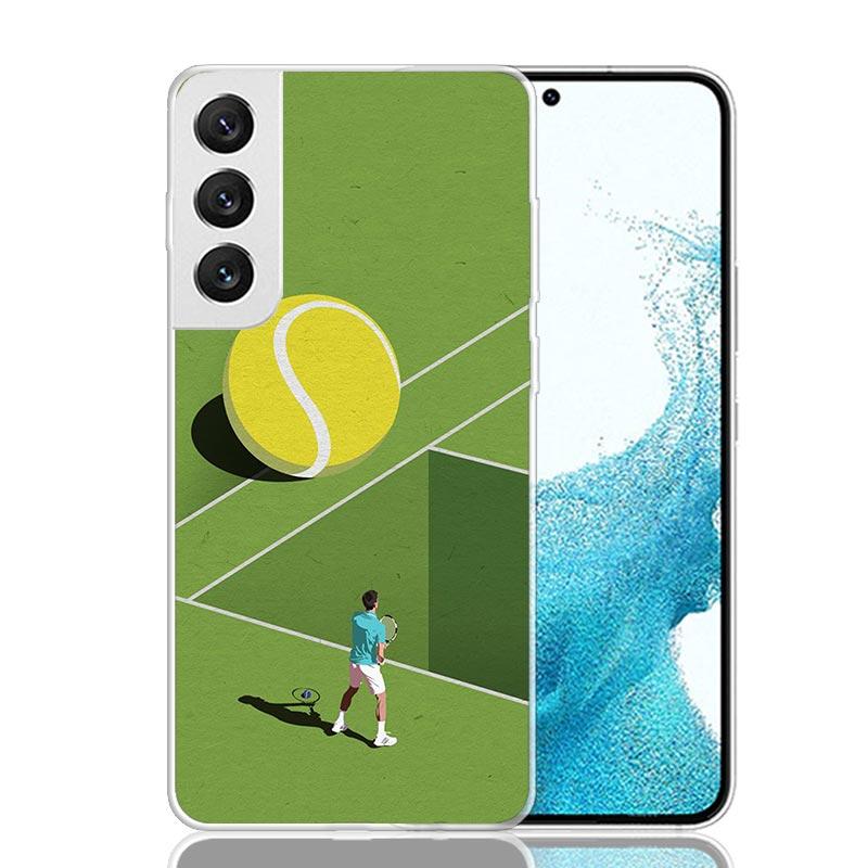 Tennis Sport Phone Case For Samsung Galaxy S26 S25 Edge S24 S23 FE S22 Ultra S21 Plus S20 + Fundas Cover Coque Galaxy S25 S24 S2