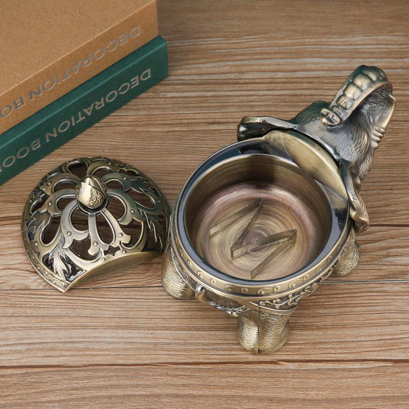 European Style High-Foot Elephant Incense Burner for Dining Room & Living Room