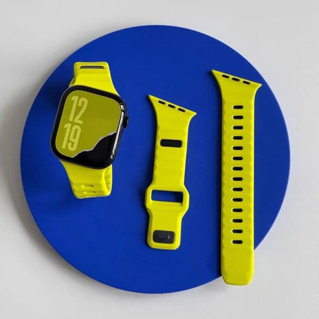 Irregular diagonal cut Sport Band For Apple Watch Ultra3 11 10 9 8 7 6 SE Soft Silicone Lightweight Bracelet Strap For iWatch 46MM 42MM 44MM 45MM 49MM