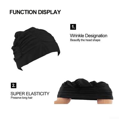 Swimming Cap 32.5-70cm Head Circumference Long Hair Cap