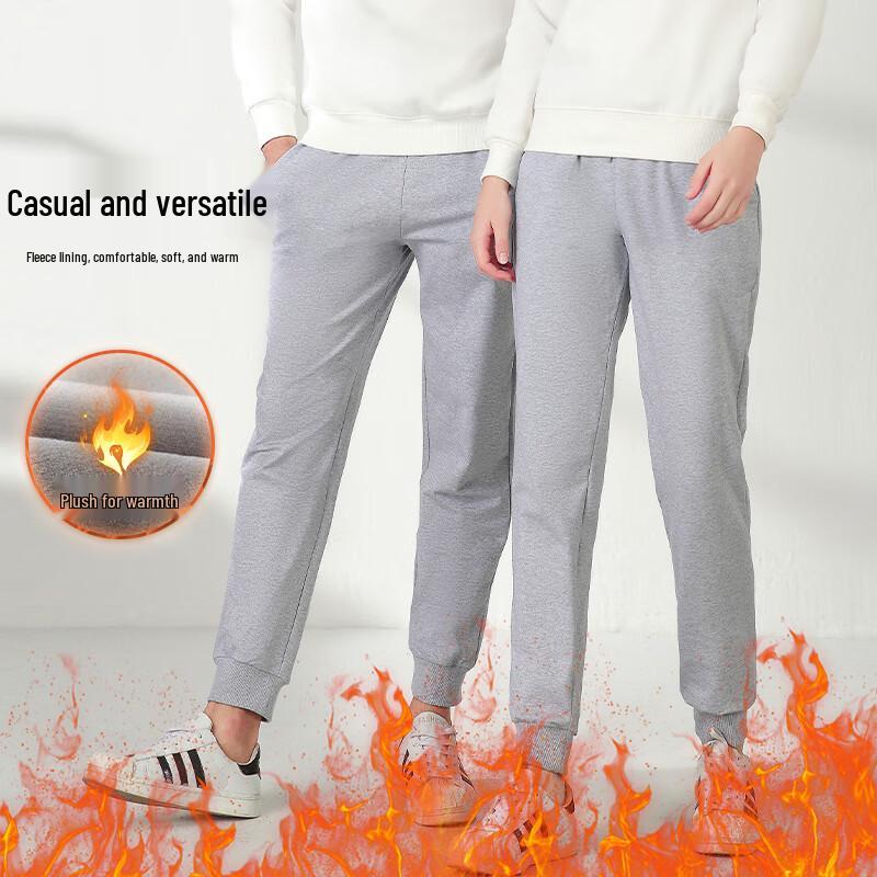 Teluoman Unisex Fleece-Lined Casual Sweatpants 4XL
