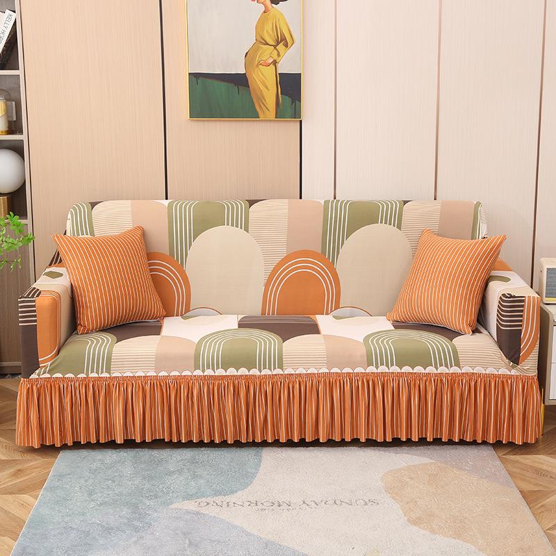 Skirt Universal Sofa Cover Full Cover Sofa Cover Elastic Cover Fabric Sofa Cover Universal