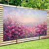 2D Impressionist Flower Backdrop Blush Rose Meadow Photography Background Cloth