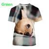 Cute Animals 3d Mens Graphic Tshirts Women Funny Chihuahua Dog Pattern T Shirt Kid Street Breathable O Neck Short Sleeve T-shirt