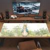 Bunny Garden Color Mouse Pad Large Gaming Table Cushion Non-slip Laptop Tablet Big Mousepad XXL Mat Mini PC Playmat With Lock edge