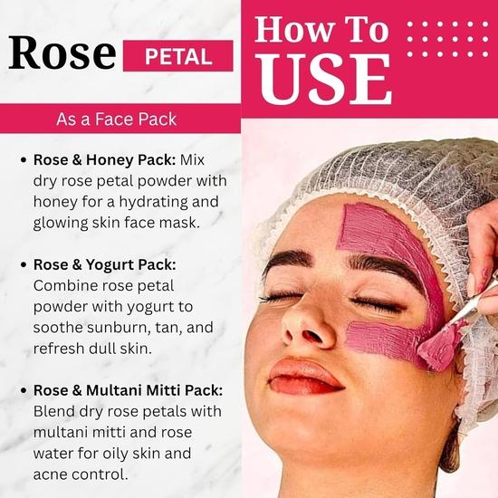 Birju Mahavir 100 GR DRY ROSE PETALS/GULAB PATTI (BMKB)