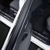 1/4/5Pcs Car Door Sill Scuff Plate Decor Carbon Fiber Stickers  For Mercedes Benz AMG A B C E G CLA GLA W211 W214 W205 W203W204 IX3