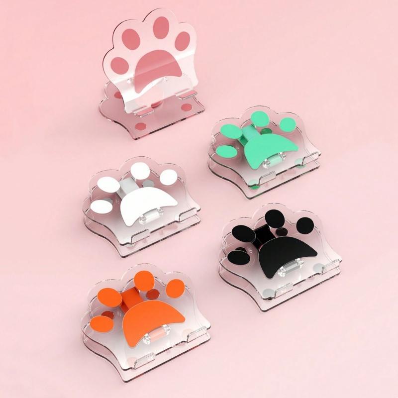 1 Piece Set of Cute Cat Paw Phone Holder Acrylic Universal Stand Desktop Lifting Lazy Stand, Perfect for Exercise