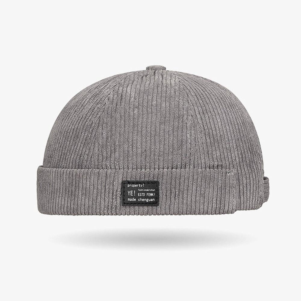 Corduroy Vintage Docker Cap Adjustable Hip Hop Hat Multipurpose Landlord Hat Outdoor