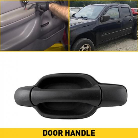 

Exterior Black Fit Chevrolet Door Colorado 2004-2012 GMC Handle Canyon Rear Left