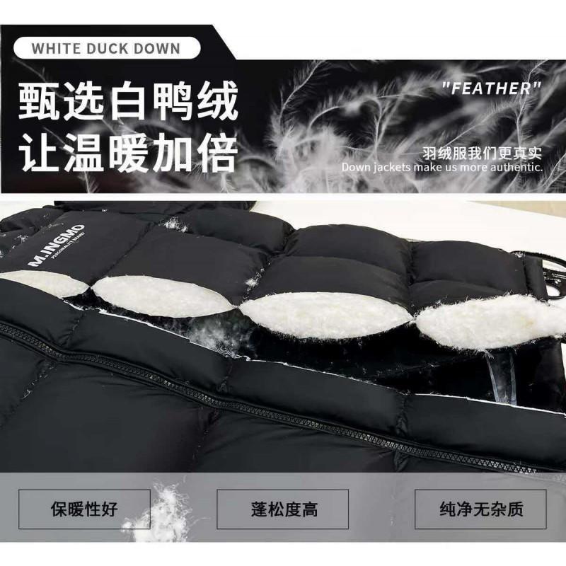 Womens Long Down Coat 90% White Duck Hooded Knee-Length Winter Jacket Cold Weather