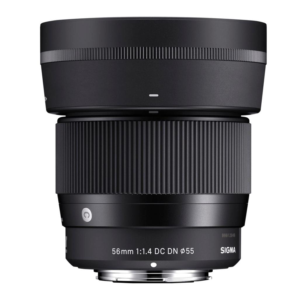 Sigma 56mm DC DN lens for Sony prime mirrorless F1.4 E-mount, telephoto, APS-C camera, Contemporary.