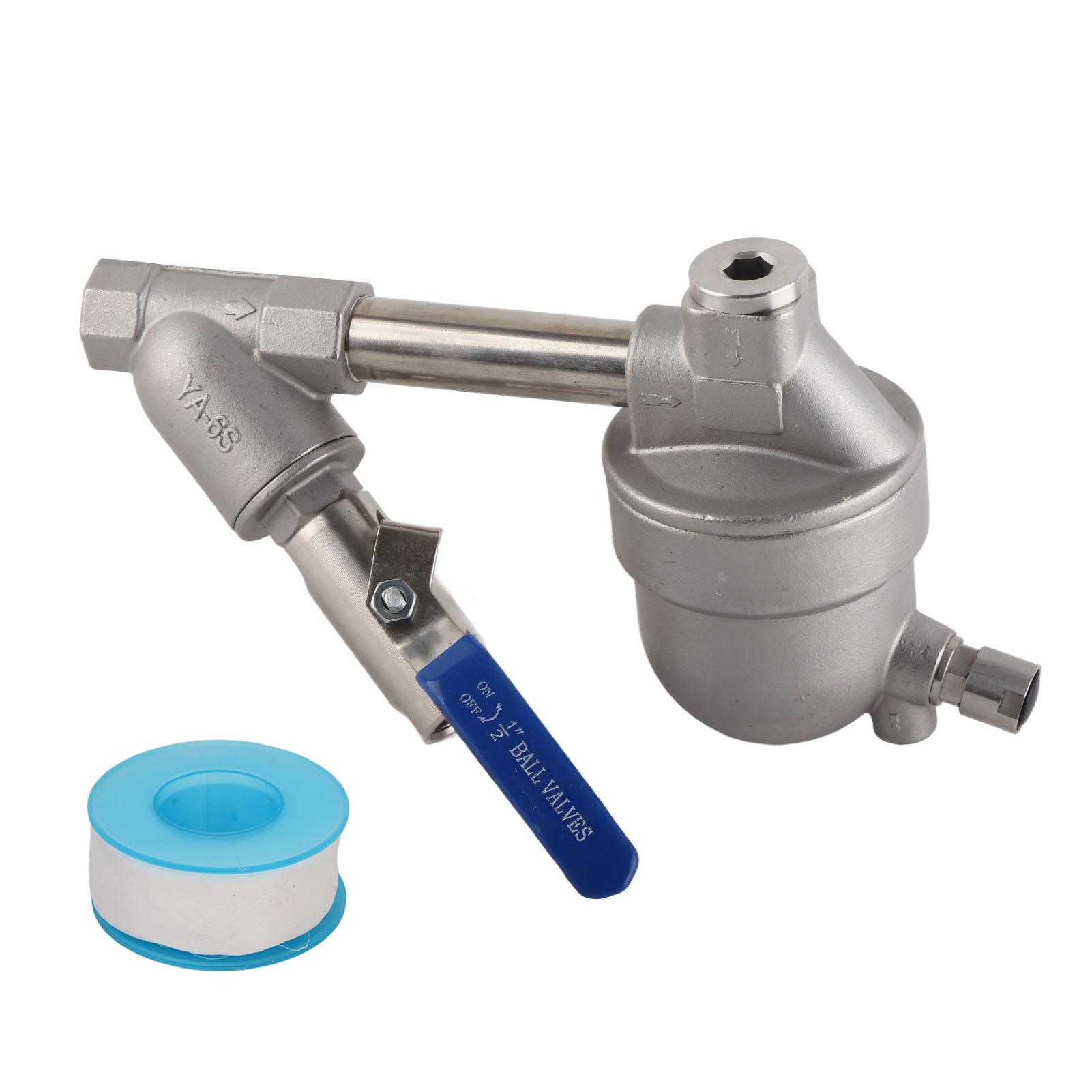 Vidangeur Automatique sans Consommation pour Compresseur, Valve de Vidange Pneumatique en Acier Inoxydable pour Gaz