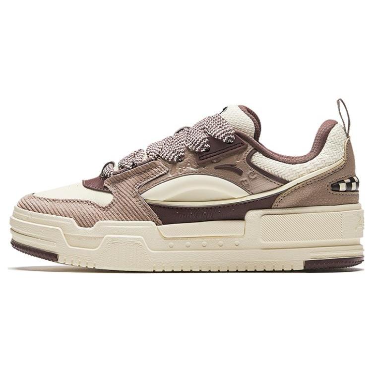 

Новые кроссовки Anta Micro Sugar Puffy с амортизацией, износостойкие, низкие, для скейтбординга, женские, бежево-коричневые 922348001-3 38