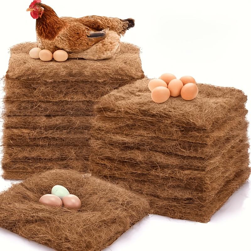 Reusable Chicken Nesting Pads Coconut Fiber Egg Mat Protective Poultry Nest Box Liner