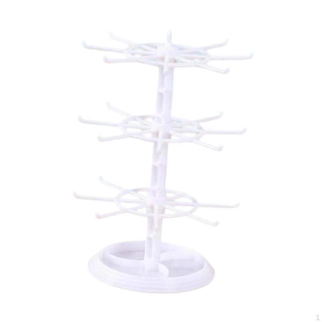 Bracelet Display Stand 3 Layer Rotating Jewelry for Dressing Table Bangle