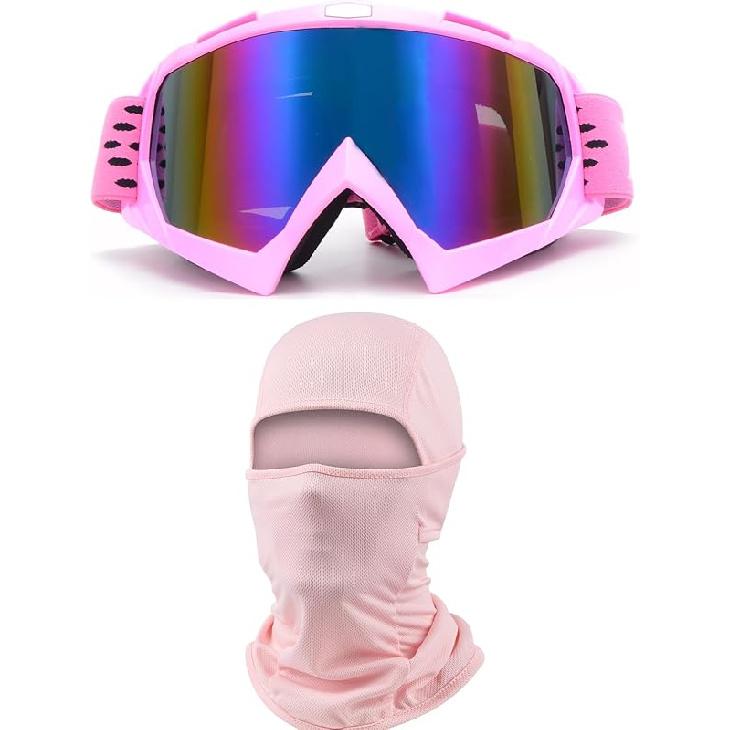 ATV Goggles With Balaclava Face Mask For Men Women And Youth, Dirt Bike Motorcycle Motocross Riding Ski Goggles