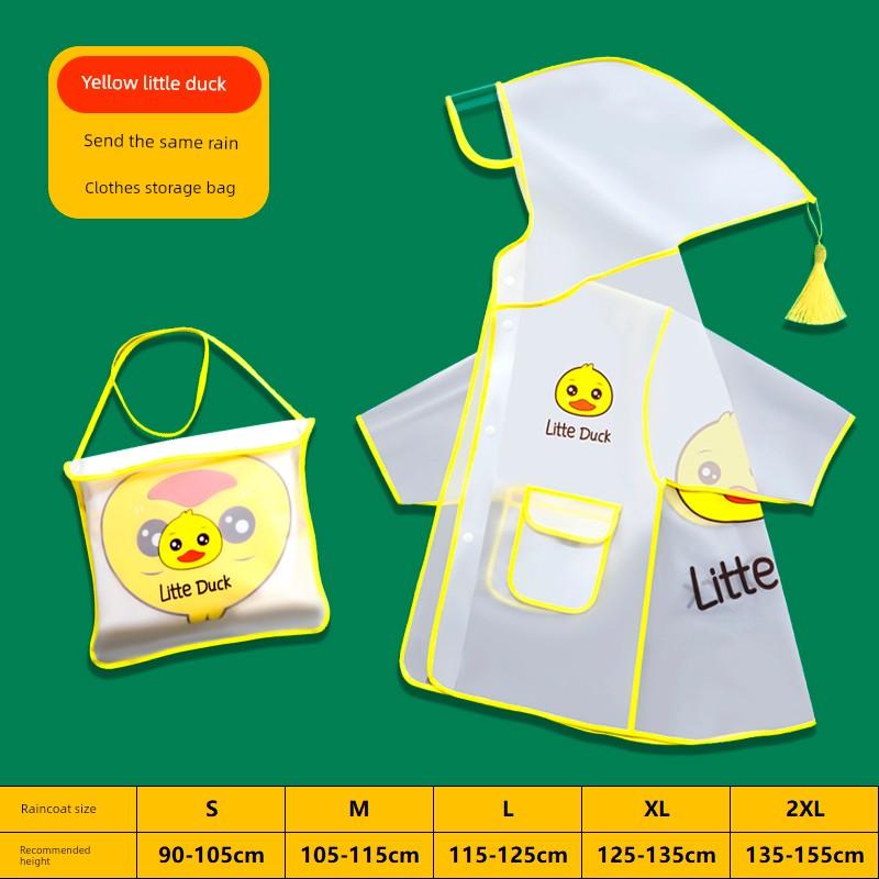 Children's Raincoat, Boy's Rain Boots Set, Kindergarten Girl's Rain Poncho, Kidsren's Student Raincoat for School, Full-Body Waterproof