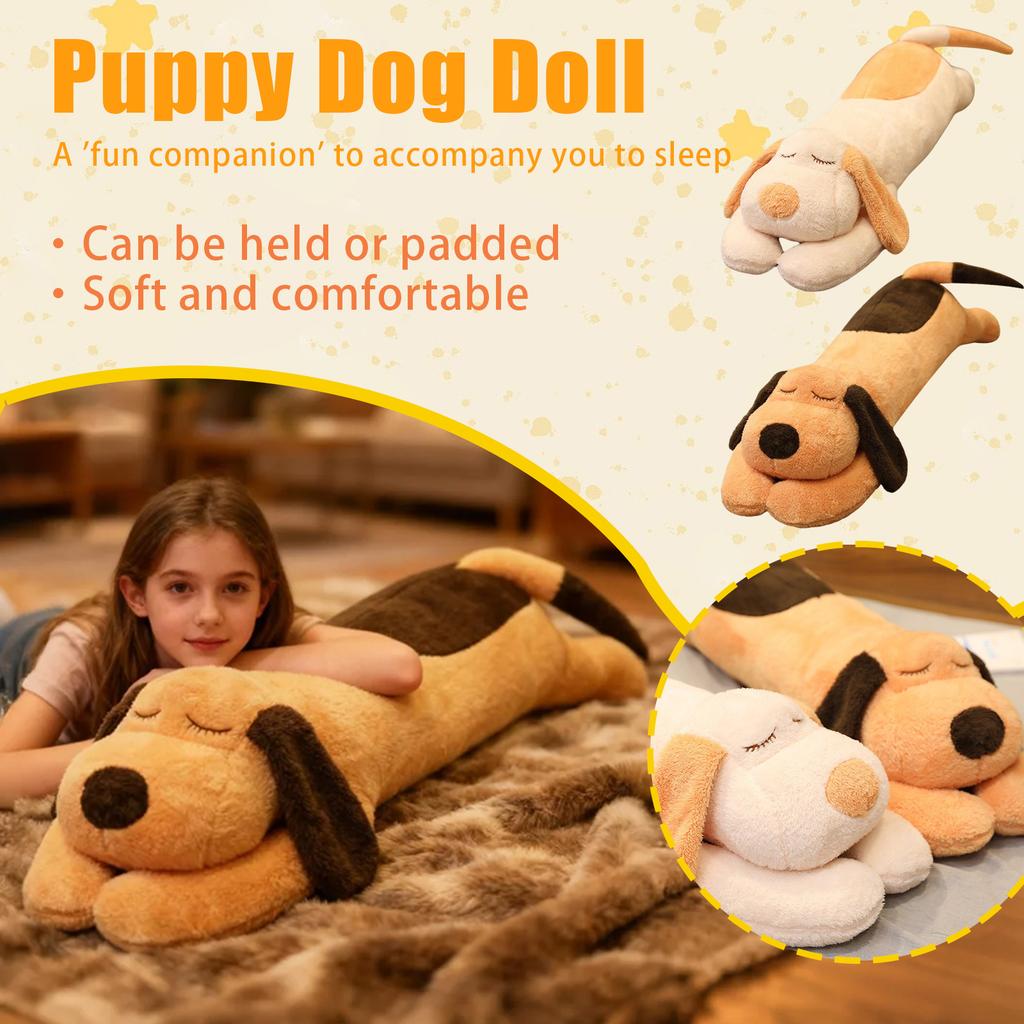 110cm Papa Dog Doll Doll Cute Plush Toy Men And Women Sleeping Pillow Big Doll Pillow Marked