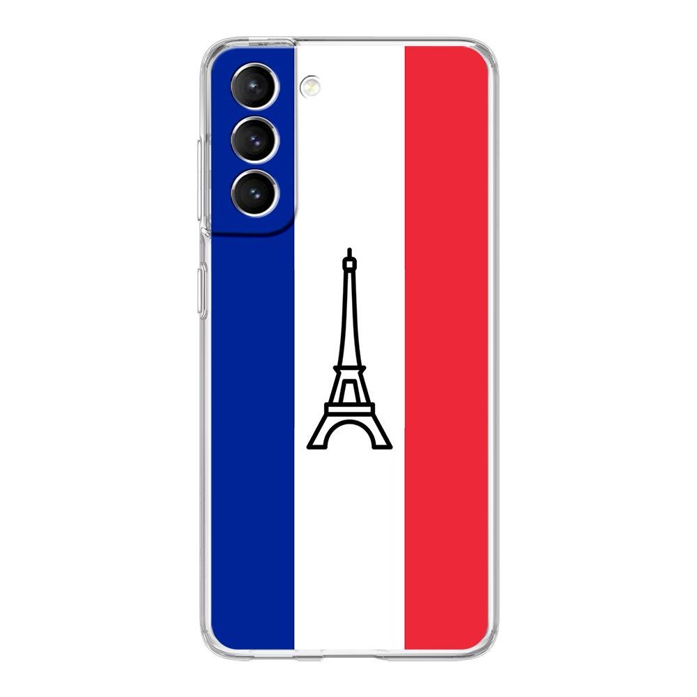 Frankreich Flagge Fußball Paris Handyhülle Für Samsung Galaxy S22 5G S20 Ultra S21 FE 5G S10E S9 S8 S10 Plus Note 20 10 Klare Hülle