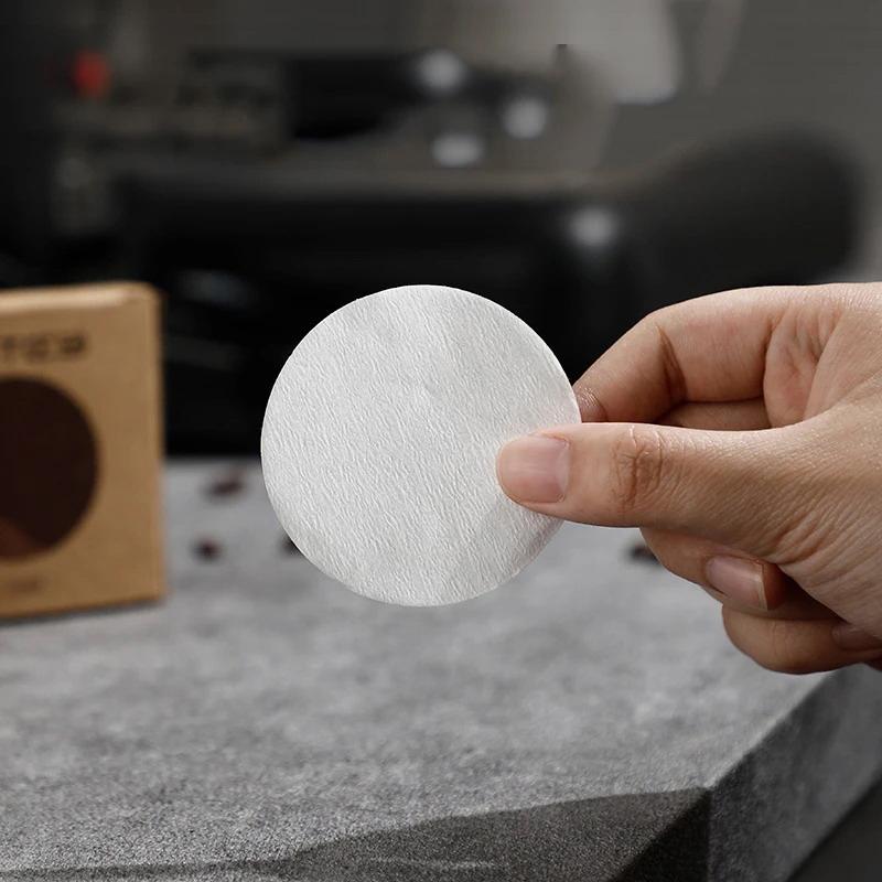 Coffee Filter Paper 51Mm 53Mm 58Mm Round Disposable Secondary Water Filter Papers Espresso Portafilter Accessories Barista Tools