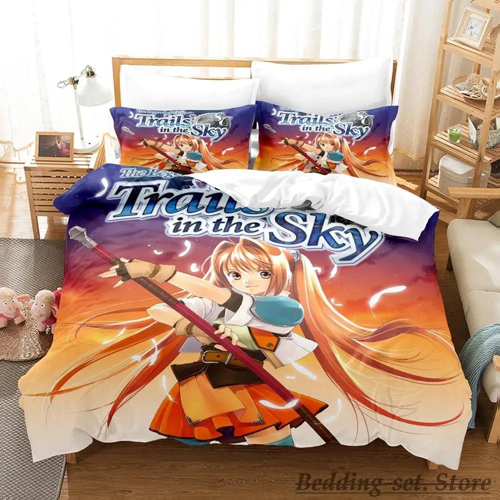 

The Legend of Heroes Bedding Set Single Twin Full Queen King Size Bed Set Adult Kid Bedroom Duvetcover Sets Anime 70x133cm 2pcs