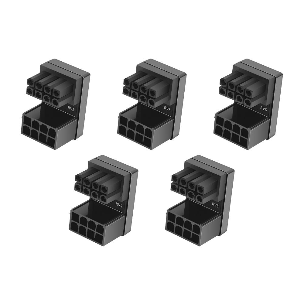 5/10Pc Graphics Card Power Adapter ATX 8Pin 6Pin Female to 8Pin 6Pin Male 180 Degree Adapter for Desktop Graphics Video Card GPU