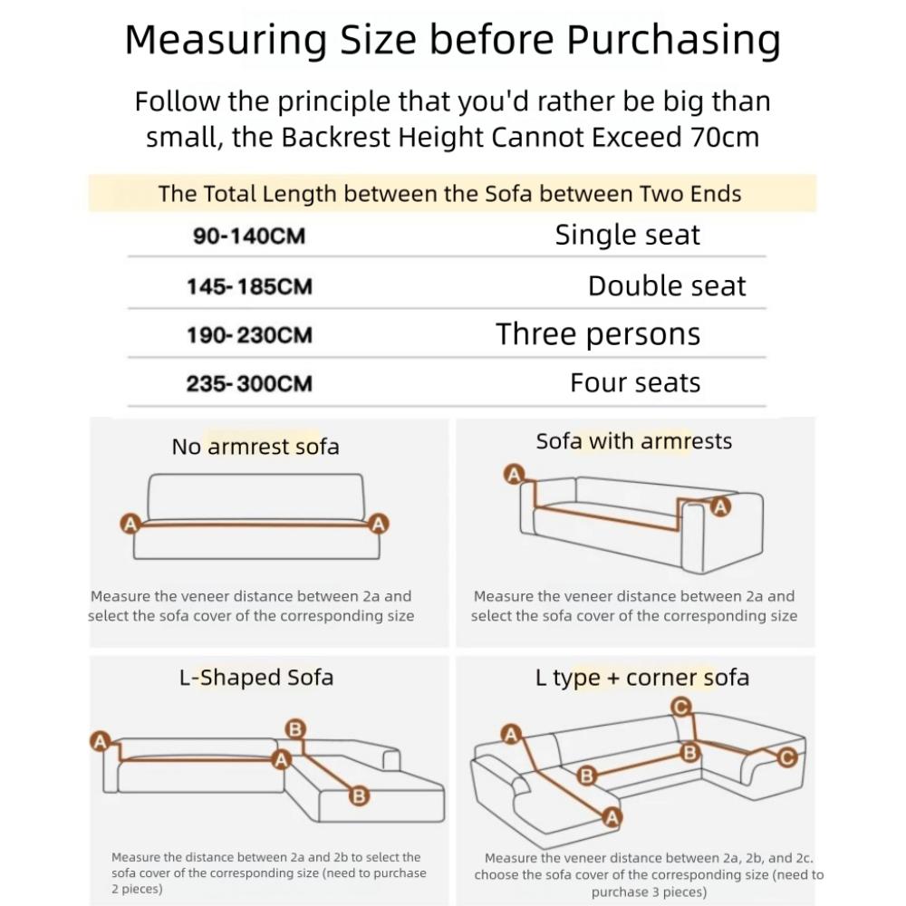 Thicken Armchair Protector Large Leaves Pattern Sofa Seat Cover Cushion Slipcovers  for Living Room