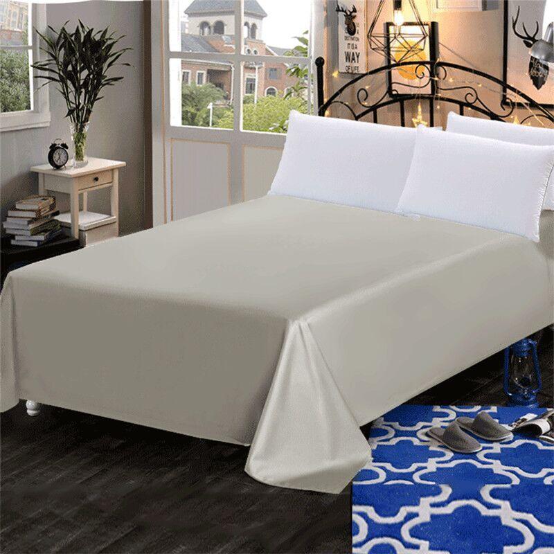 100 Percent Cotton Thick Solid Flat Sheet High Quality Bedding Available In Various Sizes