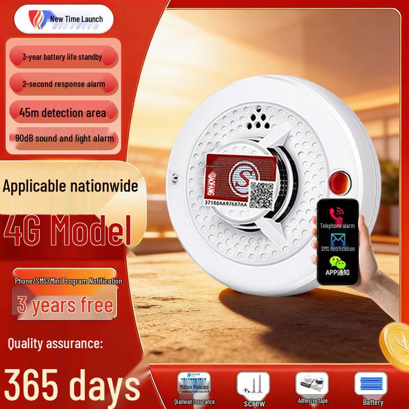 Autonomer 4G Drahtloser Rauchmelder & Brandmelder