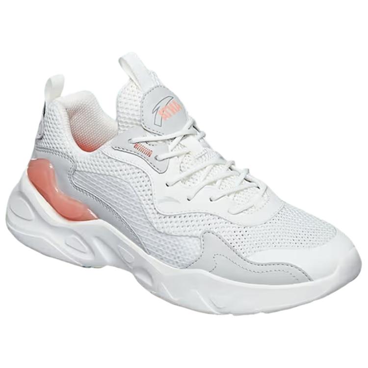 Anta Comfortable Versatile Breathable Lightweight Height-Increasing Low-Top Casual Shoes Women sneaker White 122438863R-2