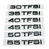 For Audi Chrome Black 3D Letters 30TFSI 35TFSI 40TFSI 45TFSI 50TFSI 55TFSI Rear Trunk Emblem Badge Sticker Car Acessories