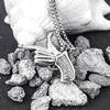 Necklace Silver Chain Weapon Hand Revolver 355