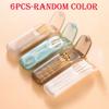 6pcs Portable Small Toothpick Storage Box, Hard Plastic Organizer, Portable Container, Camping Box, Lightweight,Toothpick Holder