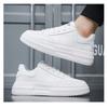 Leer Heren Wit Platte Casual Schoenen Lichtgewicht Sneakers Ademende Sportschoenen Schoenen voor Heren Tenis Schoen Zapatillas Hombre