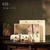 Chinese Ceramic Tea Can Creative Lotus Storage Tank Sealed Tank Moisture-proof Tank Universal Tea Packaging Box Gift