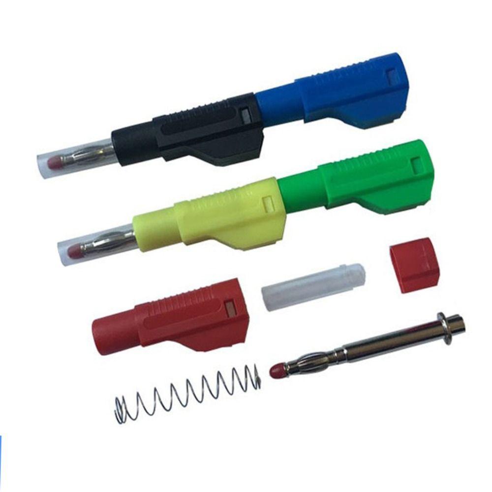 with Transparent Sheath Banana Socket Continuable Insertion Banana Jack Banana Plug  for 4mm plug