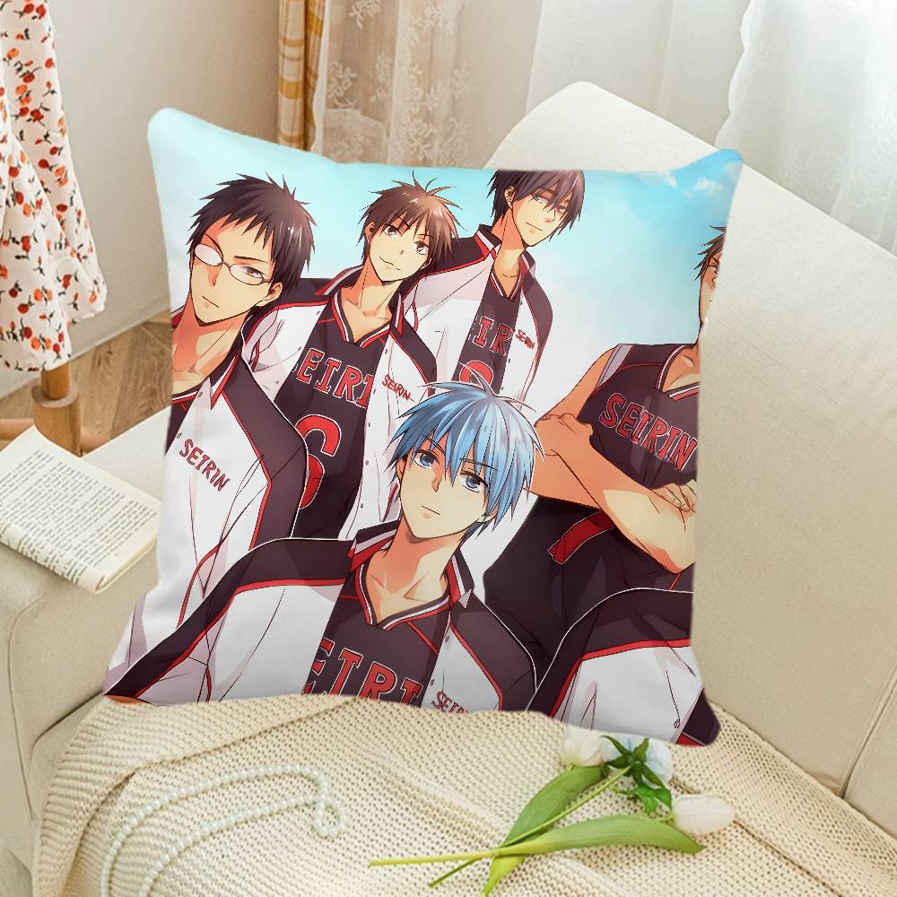 Sports Anime Kurokos Basketball Pillow Case Square Pillow Bedroom Sofa Leisure Comfort Cushion Car Home Decoration